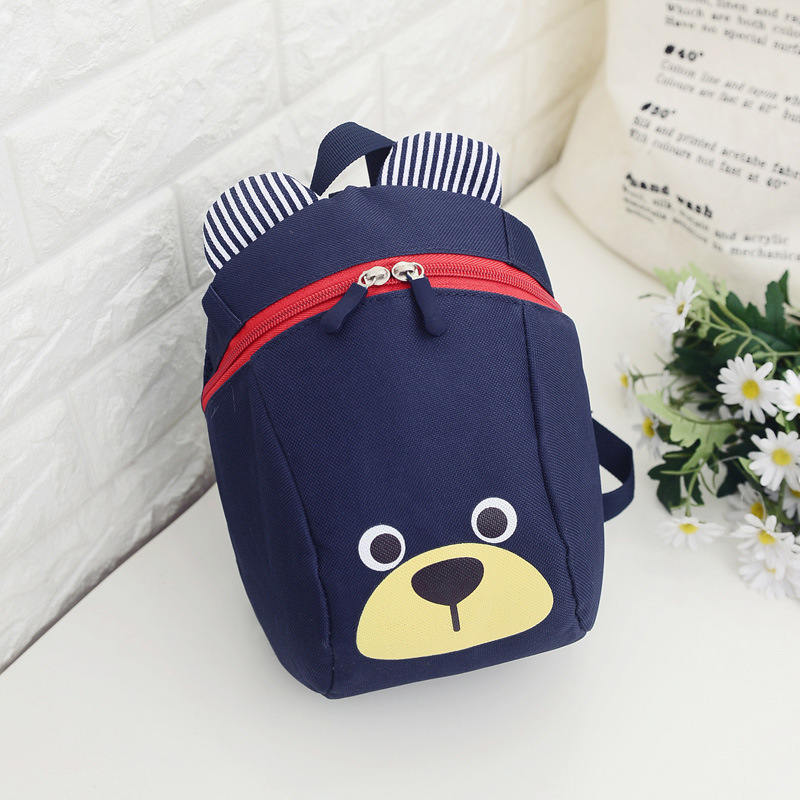 Anti-wandering children's kindergarten schoolbag for boys and girls aged 1-3, cute and trendy mini backpack for children on both shoulders Specification drawing