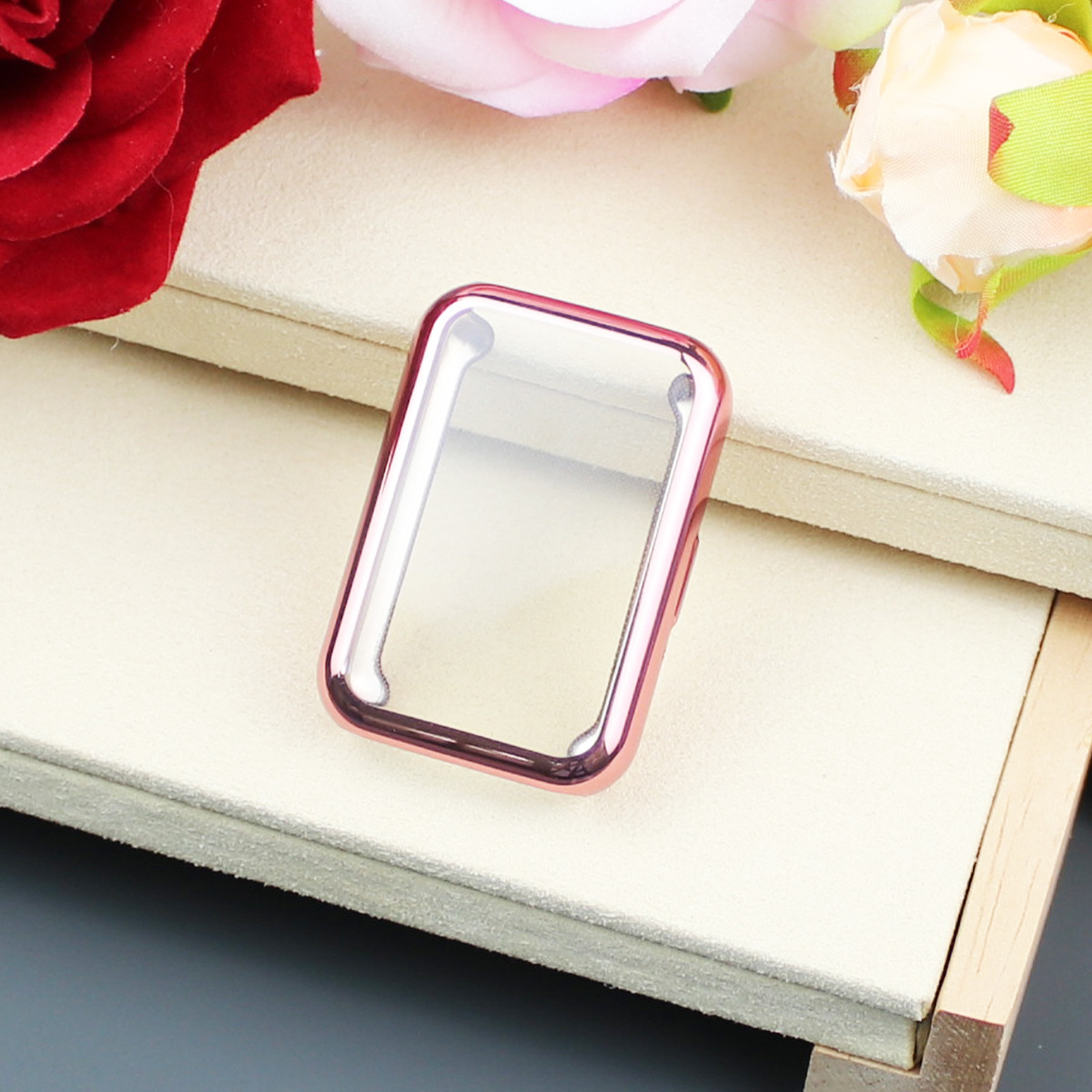 New type of TPU fully covered electroplated soft protective case for Samsung Band Galaxy Fit3 watch case Specification drawing