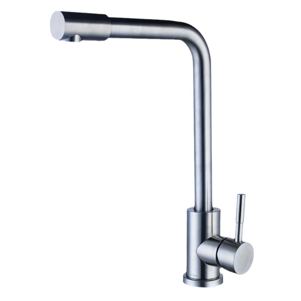 Kitchen faucet, household kitchen sink, hot and cold water faucet, 304 stainless steel kitchen water faucet Item Picture