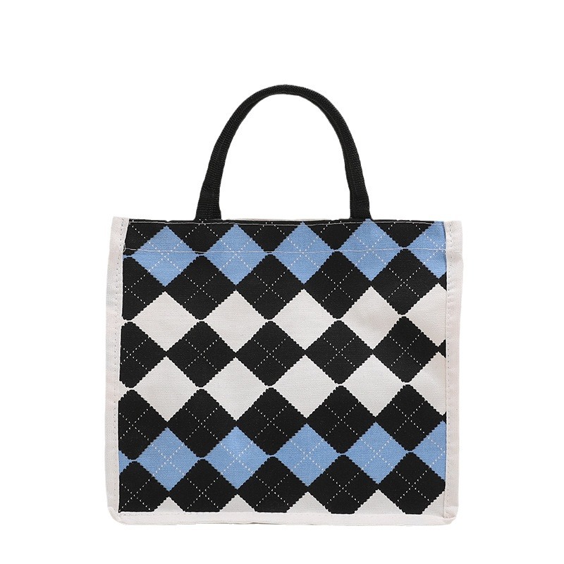 Korean style ins canvas bag 2025 New large-capacity casual and versatile shoulder bag, trendy commuting tote bag for cross-border Item Picture