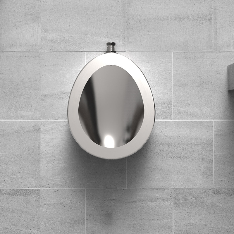 304 stainless steel urinal, wall-mounted urinal for prisons, detention centers, KTVS, bars and public places Specification drawing