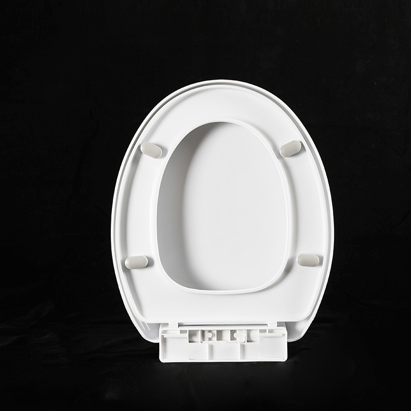 Manufacturer's in-stock bottom-mounted toilet seat covers, household slow-lowering silent anti-wear round head toilet seat covers, thickened bottom-mounted toilet seat covers Specification drawing