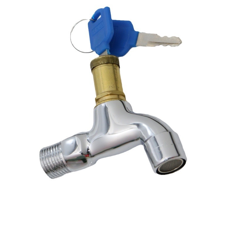 Zao Kang outdoor anti-theft faucet with key anti-theft water, 4-inch brass body, 304 stainless steel, outdoor DN15 Item Picture