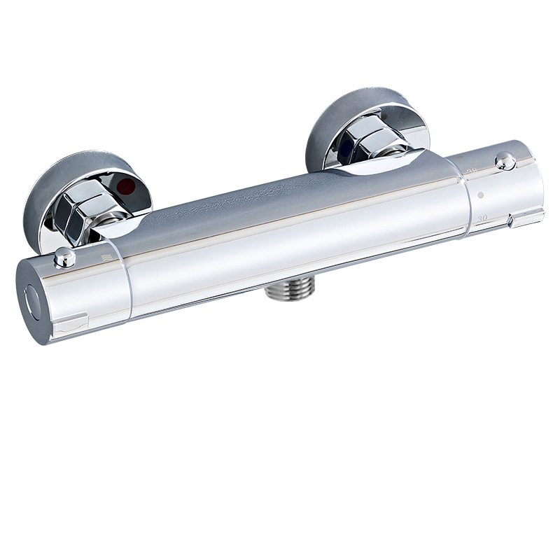 All-copper constant-temperature mixing valve, bathtub, shower head, hot and cold water faucet, automatic temperature adjustment simple set, cross-border wholesale Item Picture