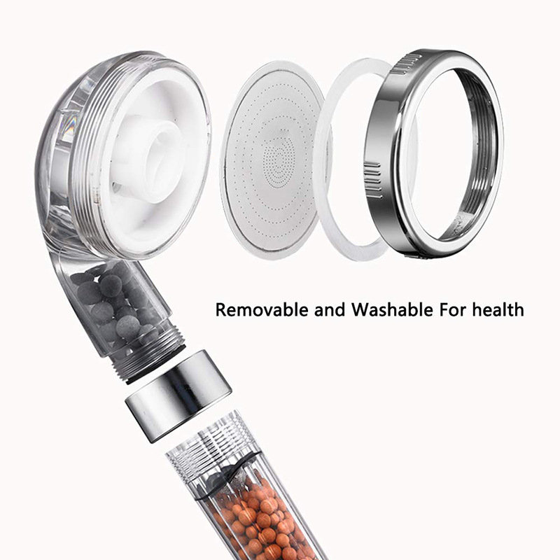 Three-speed pressure-increasing water-saving showerhead, negative ion showerhead with hose and showerhead stand, American handheld showerhead set Application Scenario