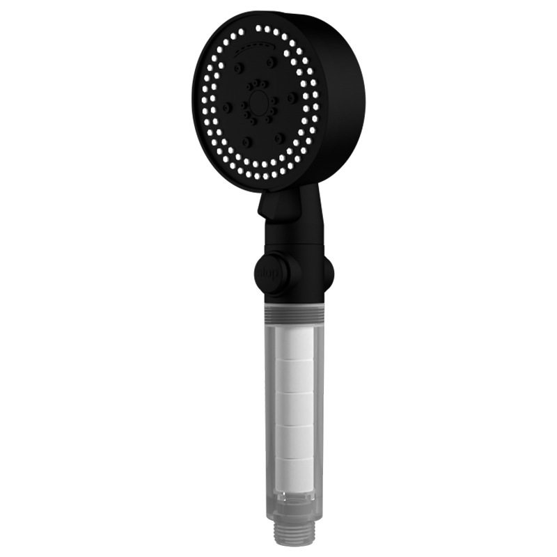 Eight-speed filtration pressurized showerhead, large water output showerhead, comfortable for bathing, household showerhead and showerhead set Item Picture