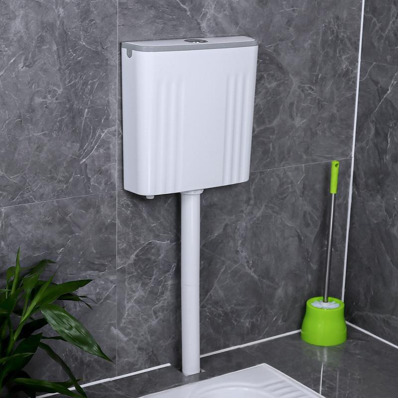 Flushing tank, household bathroom toilet water tank accessories, flush toilet squat toilet, toilet seat, flushing tank, wall-mounted details Picture