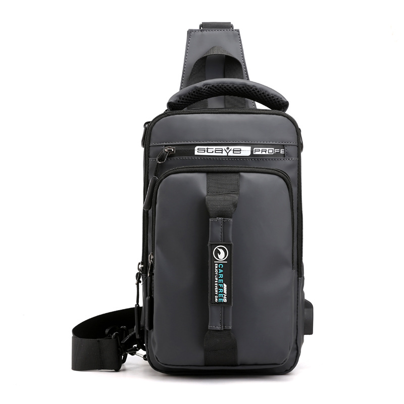 Cross-border exclusive supply manufacturer's batch of new men's chest bags with charging usb interface, multi-functional single shoulder bags and double shoulder bags Application Scenario