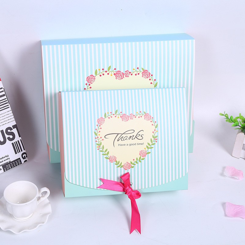Wholesale of new candy boxes, empty boxes, food gift paper boxes, creative and exquisite bow packaging paper boxes details Picture