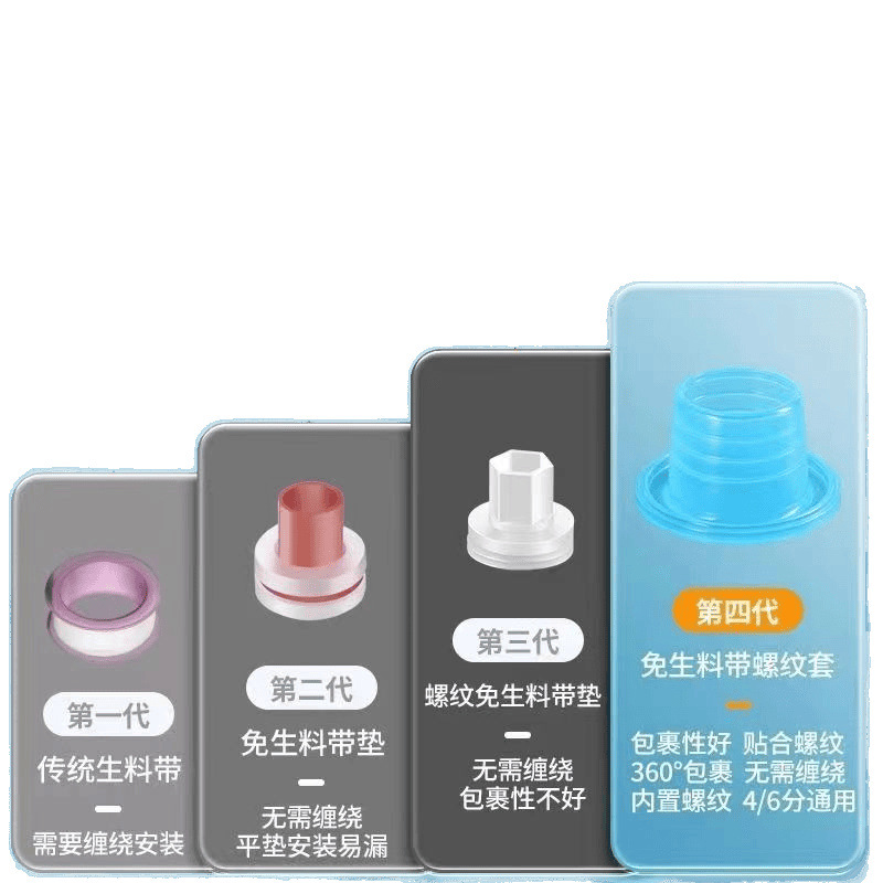 New universal raw material tape substitute 4-point and 6-point silicone gasket faucet accessory waterproof sealing ring rubber pad Item Picture