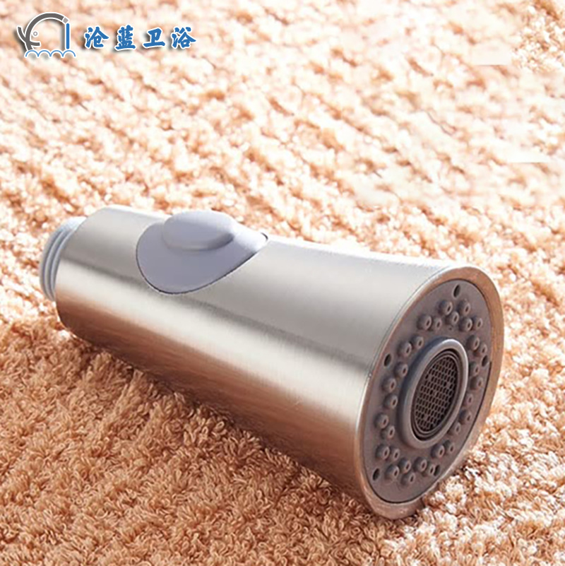 Stainless steel kitchen pull-out faucet, nozzle, water outlet accessories, sink aerator, washbasin faucet, spout, small showerhead full figure