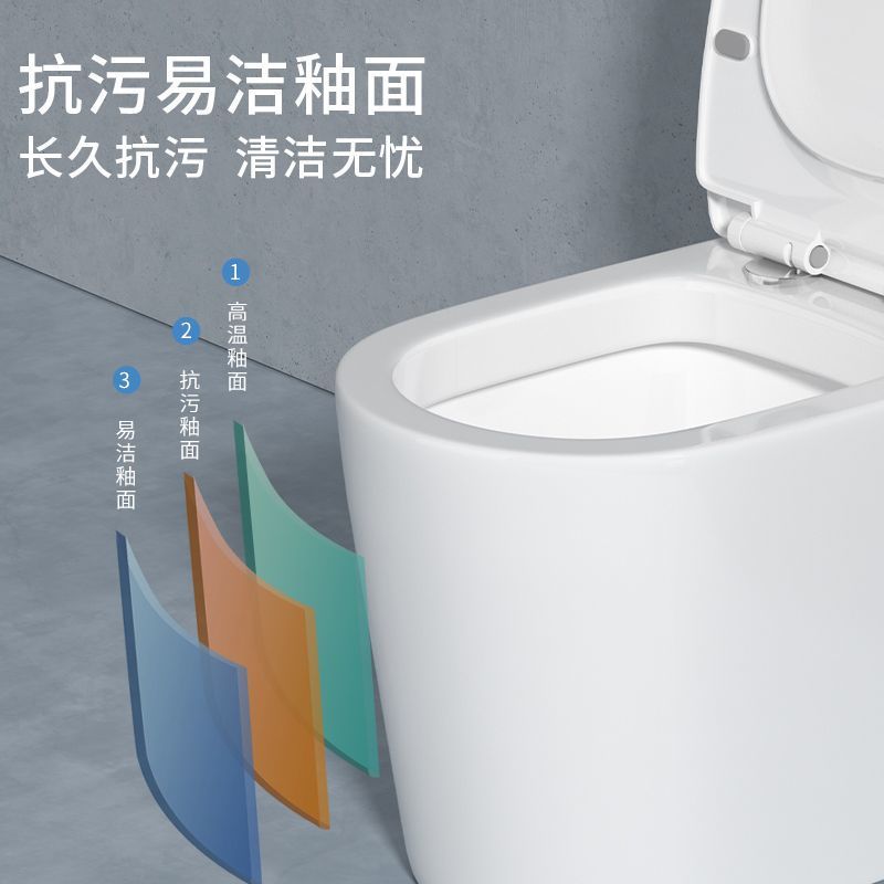 Antibacterial powerful flush toilet, direct flush toilet, bathroom water pumping, small-sized toilet, household sitting toilet, factory direct sales Application Scenario