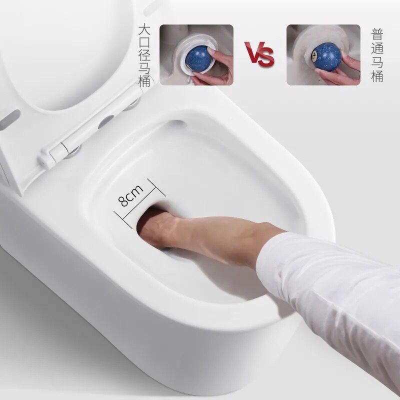 Bathroom household flush toilet, sitting toilet, silent anti-odor, super vortex large-diameter ceramic sitting toilet, large pipe for sitting toilet Application Scenario