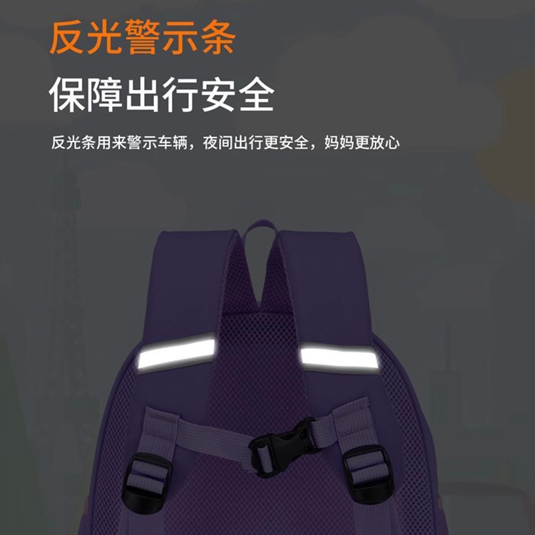 Kindergarten schoolbag, Kulomi children's backpack, small class, medium and large class, lightweight baby, cute girl, cartoon backpack Specification drawing