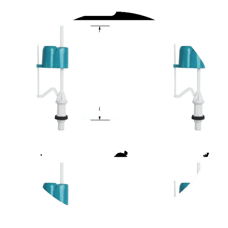 One set of old-fashioned toilet water tank accessories, universal drainage and water inlet, flush and drain button, complete set of toilet Item Picture