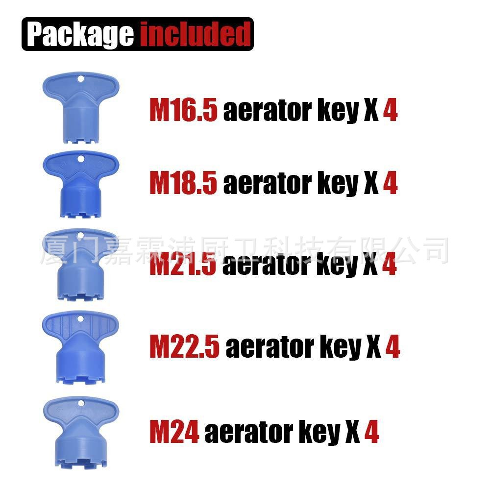 Kitchen and bathroom water outlet filter screen foaming device wrench accessories, faucet water outlet filter device wrench foaming device Specification drawing