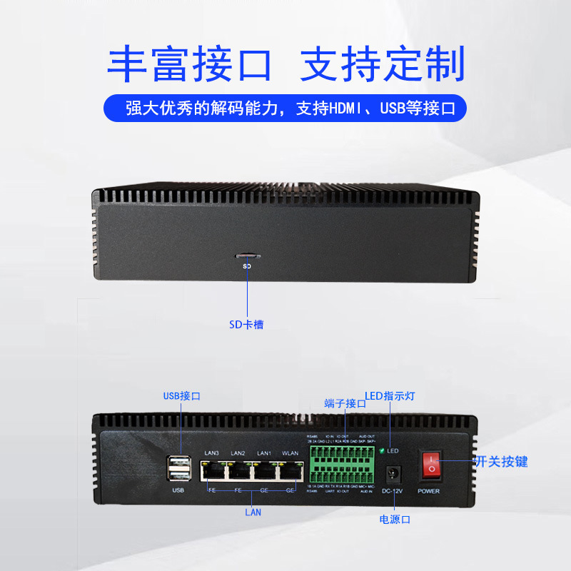 Smart Fire Protection AI edge computing box, gas station behavior attribute analysis, smoke and flame detection, high-temperature early warning Application Scenario