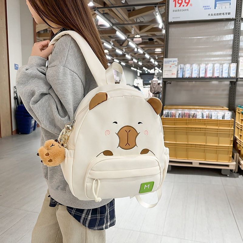 A cute, individualistic, trendy and simple backpack for female college students in the spring of 2025, with a large capacity for casual wear Specification drawing