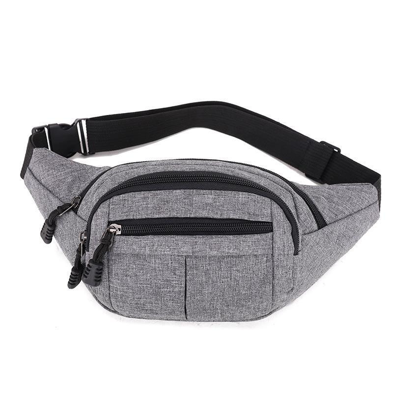 Men's and women's multi-functional large-capacity water-repellent crossbody bag, wear-resistant outdoor sports mobile phone cash register business bag full figure