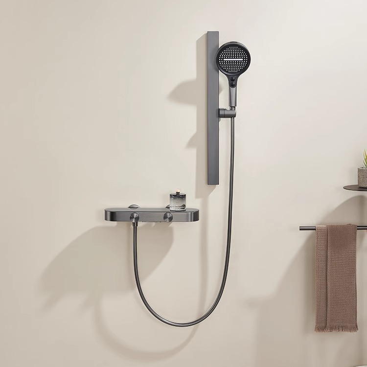Small-sized split showerhead shower set, bathroom with hot and cold knob, pressurized cream air, no ceiling spray and shower full figure