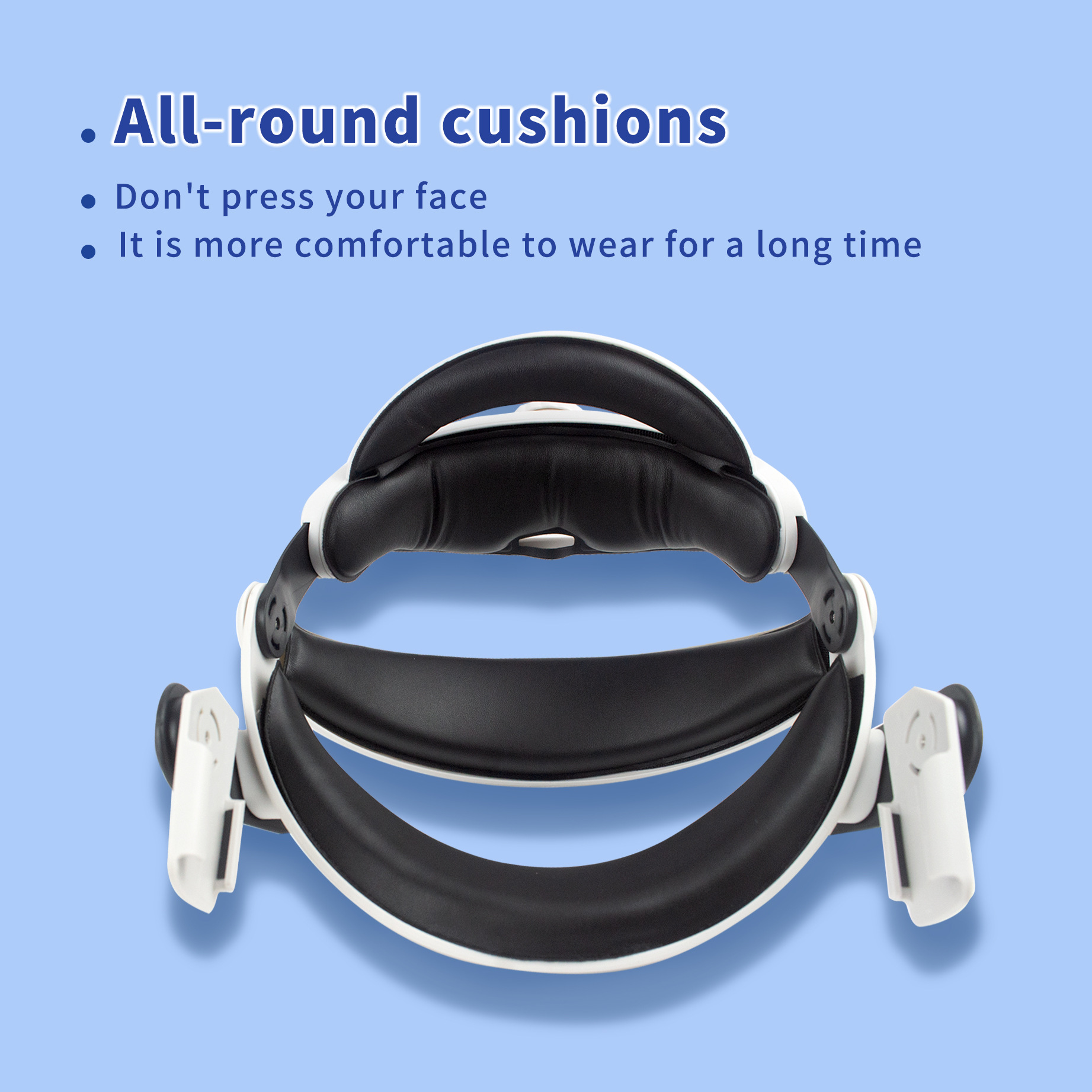 This is a popular cross-border VR glasses accessory for the Oculus quest2 headband, which is comfortable, adjustable and does not press on the face details Picture