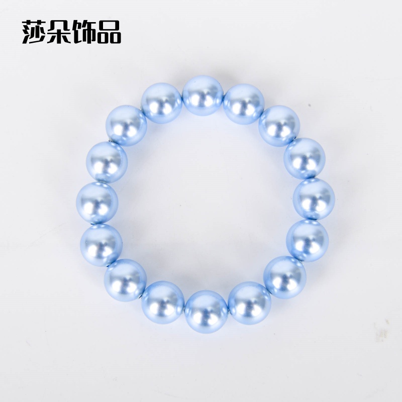 莎朵饰品珍珠项链女款2025新款颈链浅蓝轻奢小众高级感