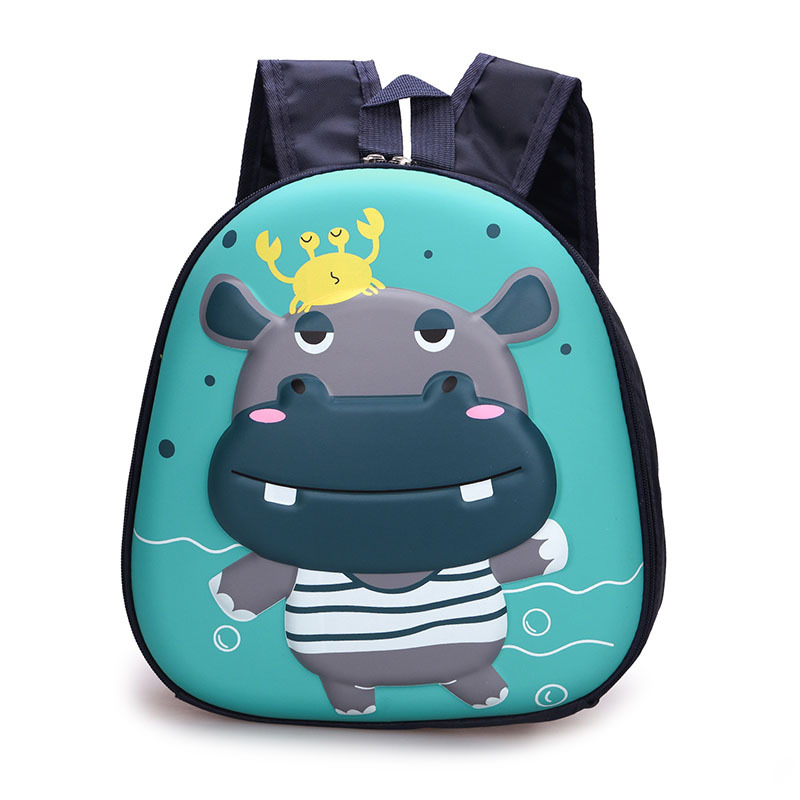 2021 New cute and stylish hard-shell backpack for children, Korean cartoon casual kindergarten eggshell schoolbag Specification drawing