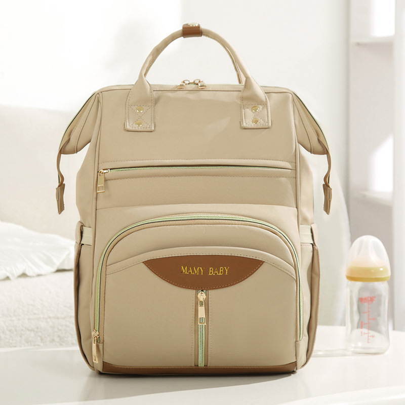 New Mom bag, large-capacity upper and lower layered mother and baby bag, lightweight and high-end mom bag, water-resistant maternity bag and women's bag full figure