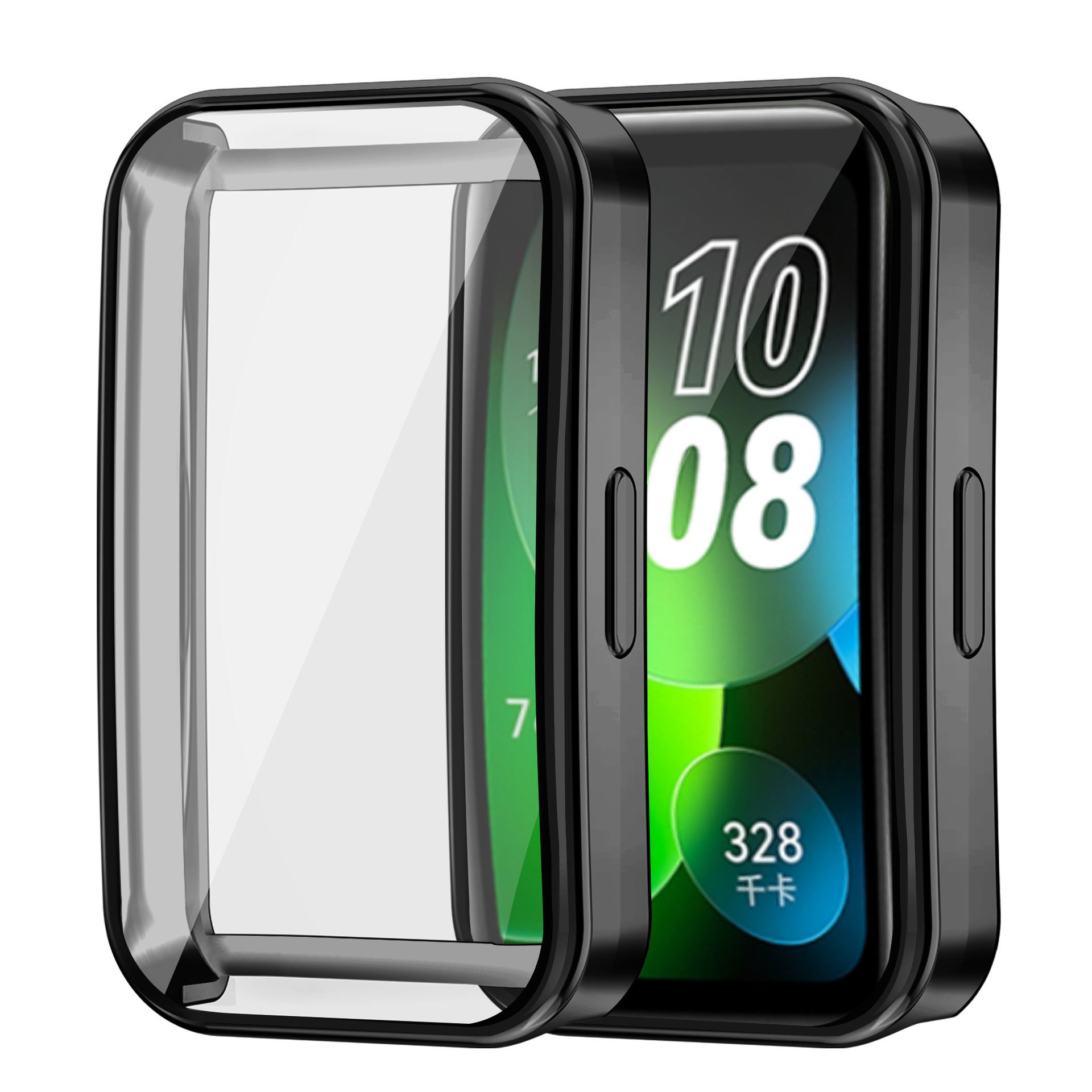 Compatible with Huawei Band BAND8/9 NFC universal Band10 case, electroplated shockproof tpu full-cover watch case full figure