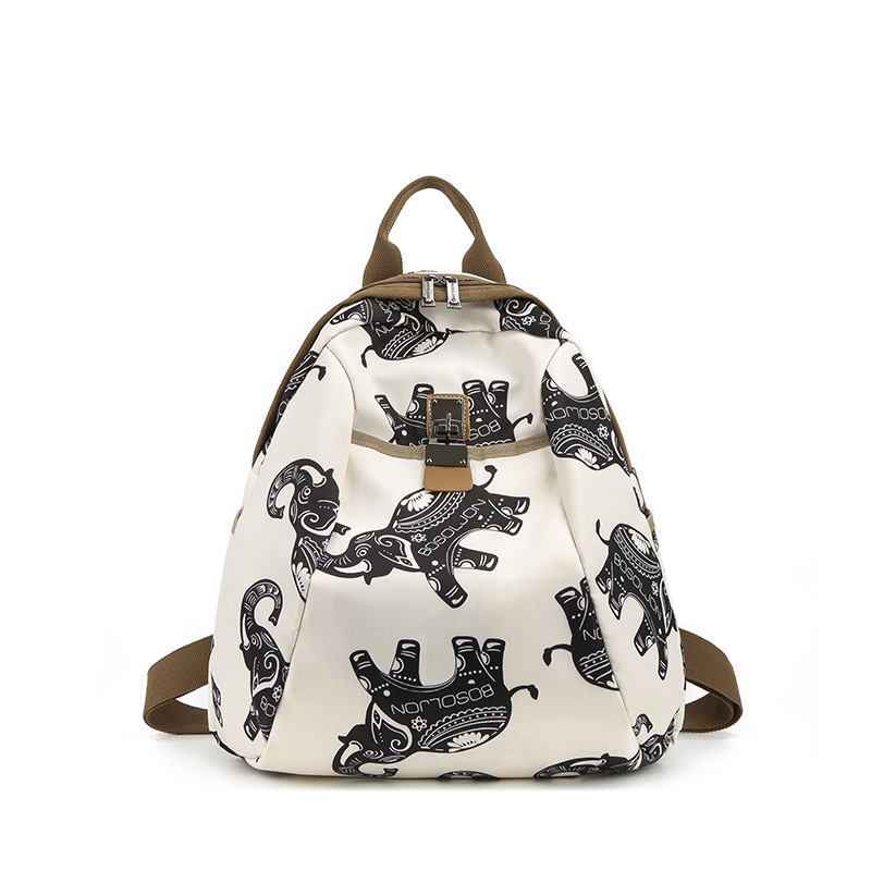 Cross-border simple Oxford fabric casual backpack 2025 New style fashionable travel backpack for women, spring outing schoolbag Item Picture
