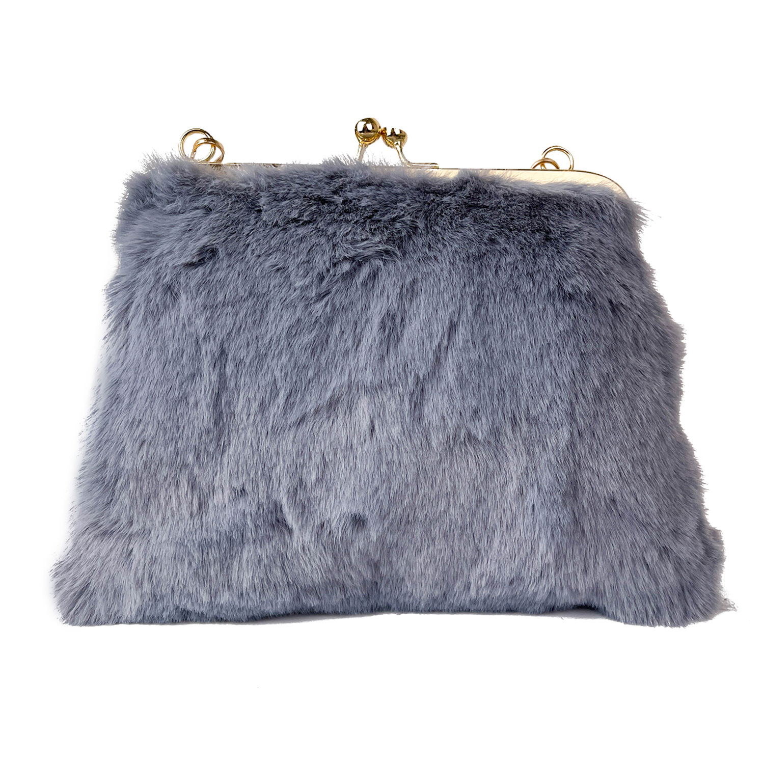 Single-shoulder chain bag, Maomao large-capacity women's bag, new 2022 autumn and winter women's stylish plush hand-held tote bag Item Picture
