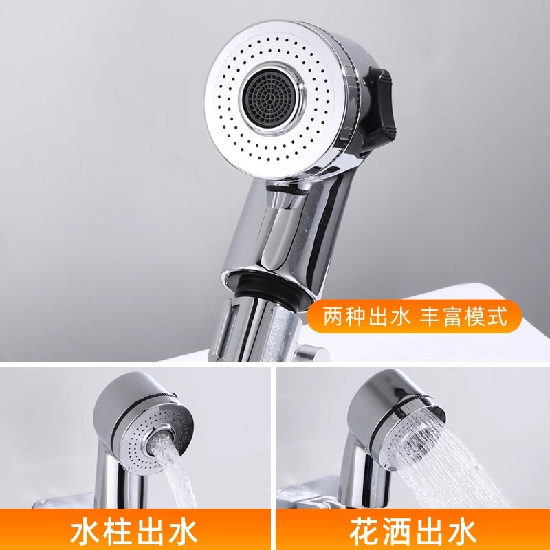 Bathroom faucet, washbasin, pull-out hot and cold water shampoo, showerhead, washbasin, washbasin, bathroom extension details Picture