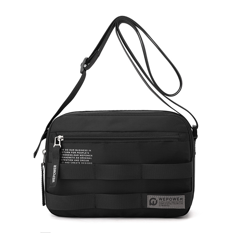 WEPOWER's new commuter business durable single-shoulder bag and men's casual travel water-resistant single-shoulder crossbody bag Item Picture