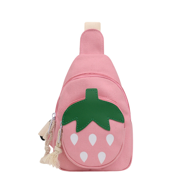 Children's small bags, Korean cartoon canvas rabbit chest bag, single-shoulder bag for boys and girls, cute baby, trendy crossbody bag Item Picture