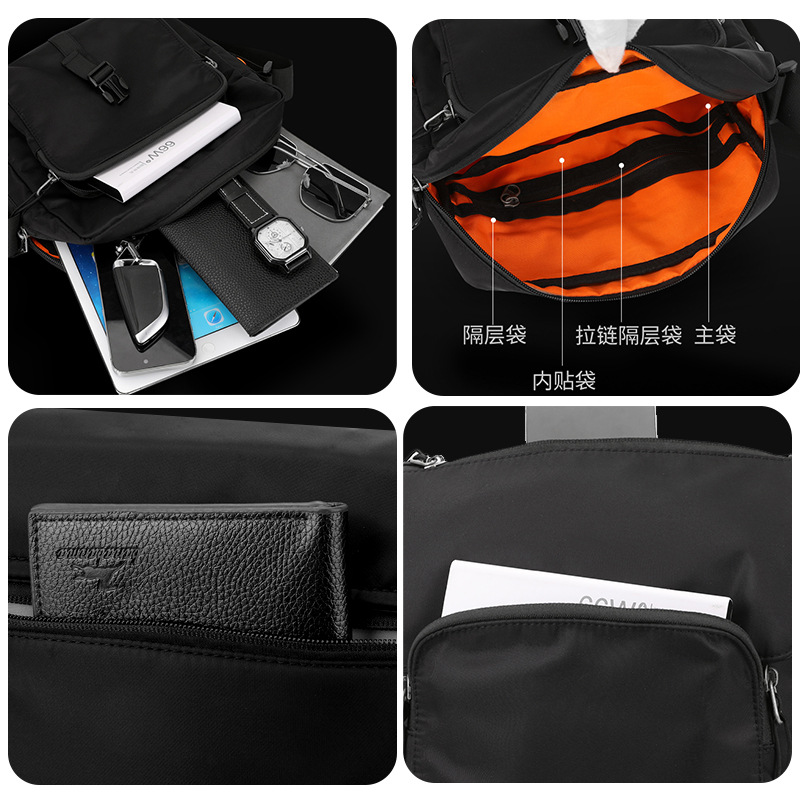 WEPOWER's new functional crossbody bag is a large-capacity, versatile and lightweight single-shoulder bag suitable for both men and women Application Scenario