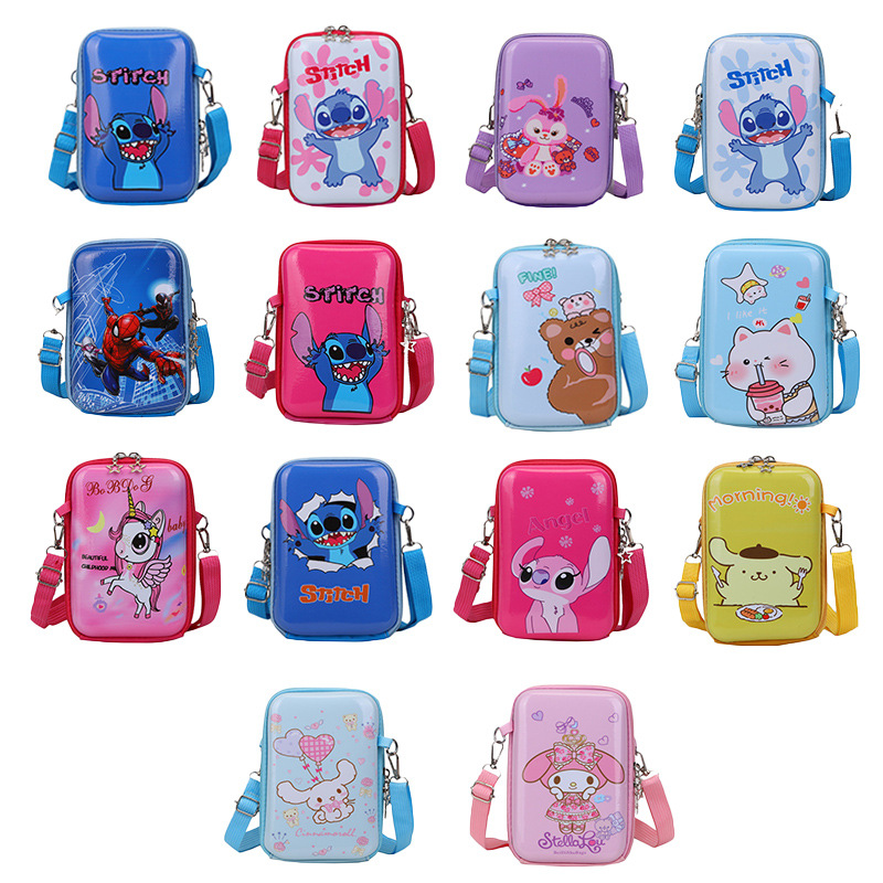 New coin purse hard shell box bag, cute girl crossbody bag, casual mobile phone bag for going out, parent-child and children's bag Application Scenario