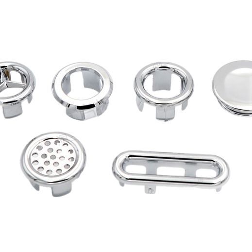 Ceramic washbasin overflow outlet decorative ring, plastic decorative cover for washbasin overflow outlet, copper decorative ring Item Picture