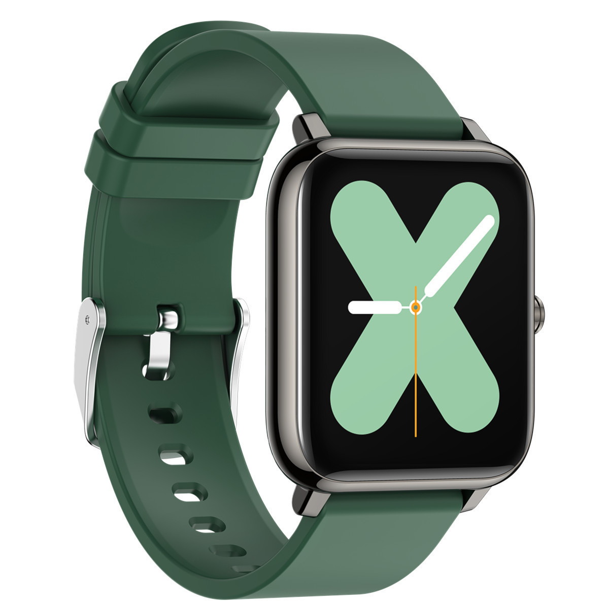 The new P22 multi-sport smart bracelet features a large screen, full touch, waterproof, blood pressure and heart rate monitoring, and multiple straps for replacement Item Picture