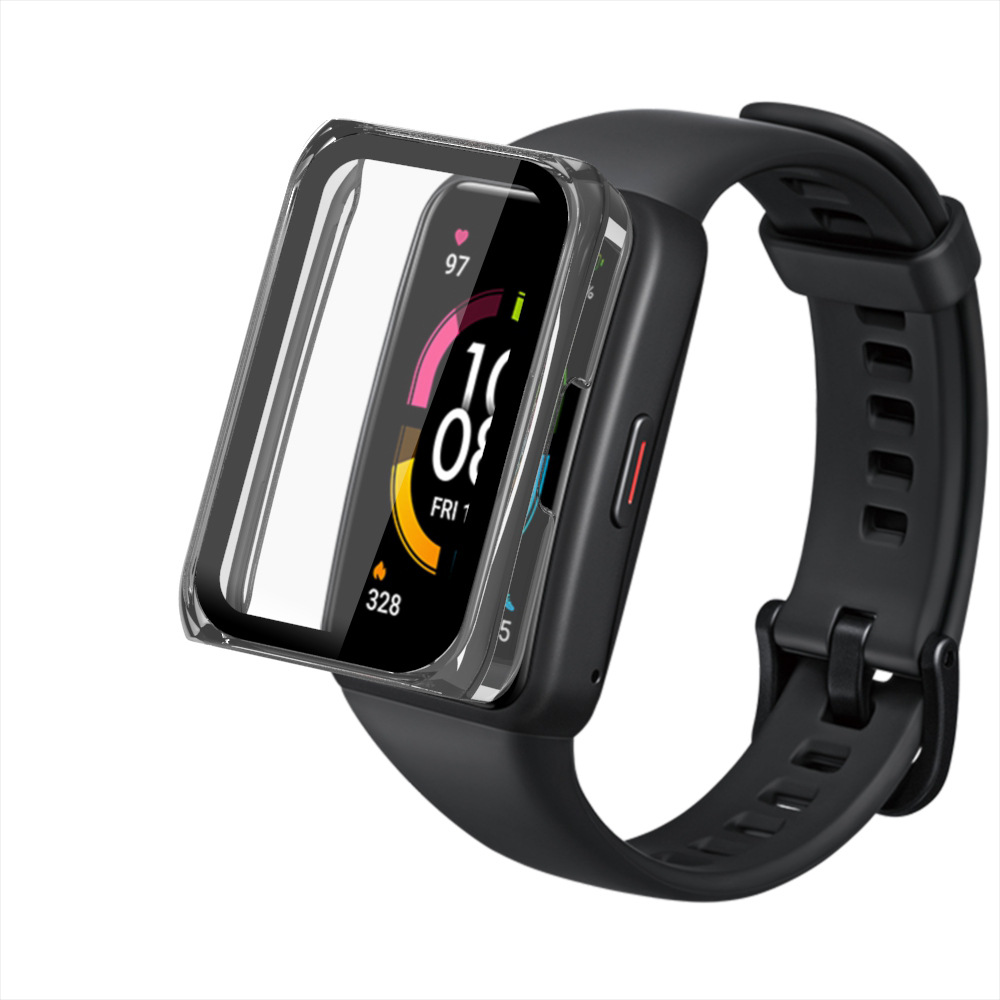 Honor Band 6/7 Protective case is compatible with oppo watch free PC tempered glass integrated case full figure
