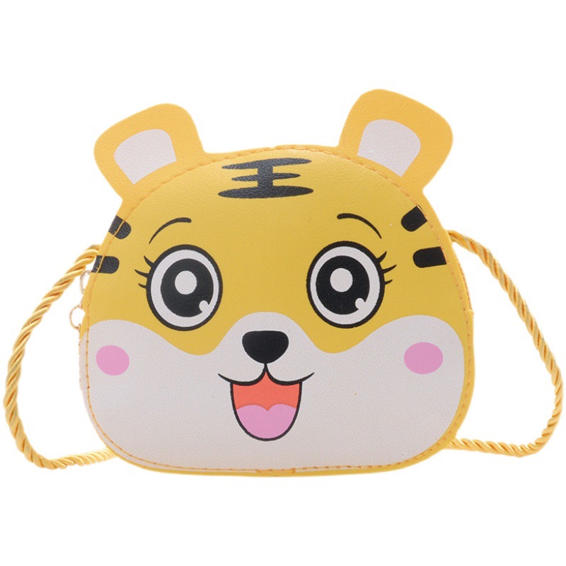 2022 Year of the Tiger New Children's coin Purse, Auspicious Tiger crossbody fashionable pu cute single-shoulder bag for both men and women Item Picture