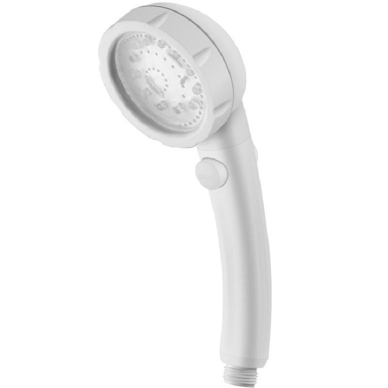 Wholesale of LED temperature-controlled three-color and seven-color pressure-increasing water-stopping negative ion shower heads and handheld water-saving shower sets Item Picture