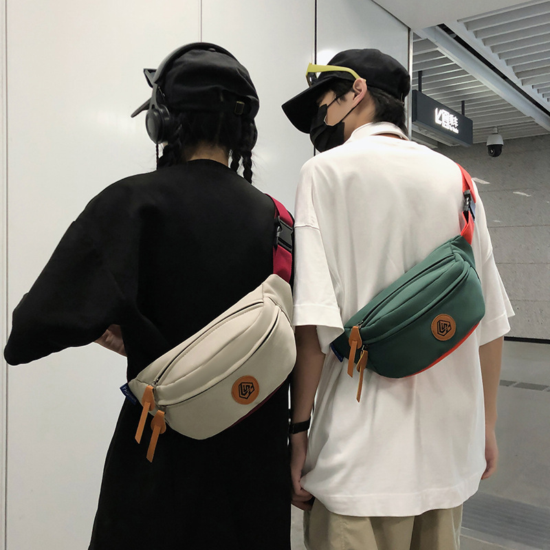 Simple and sporty trendy brand chest bags for both men and women, student waist bags, large-capacity niche single-shoulder bags, crossbody bags for women Application Scenario