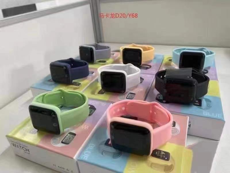 The heart rate monitoring information of the Macaron Y68/D20S color smart bracelet synchronously reminds the factory details Picture