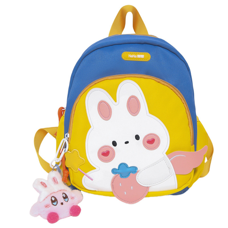 2025 New style girls' schoolbag, kindergarten outing backpack, Boys' cute cartoon rabbit, children's kindergarten backpack Item Picture