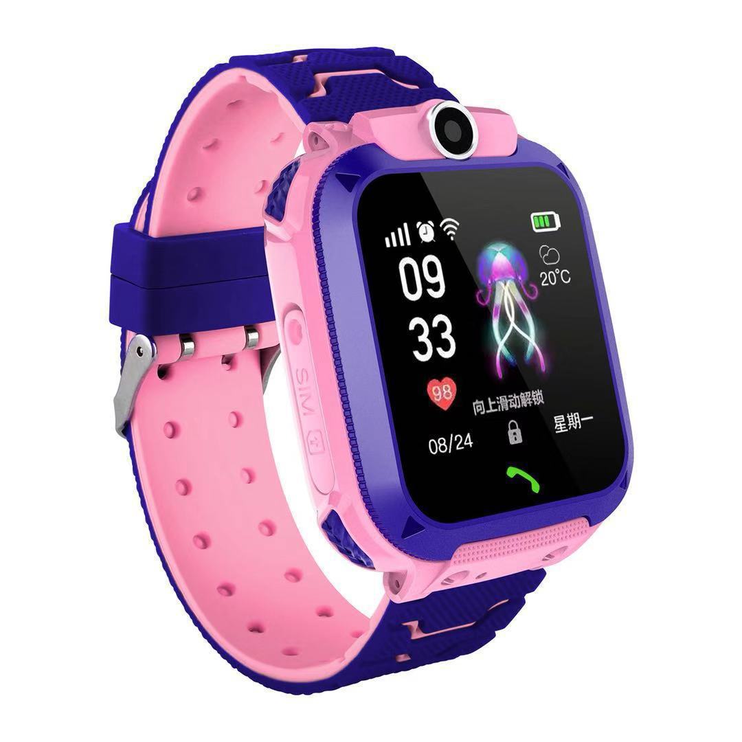 Cross-border foreign trade multi-language children's smartwatches and smart watches with positioning, card insertion and call function, 4G watches details Picture