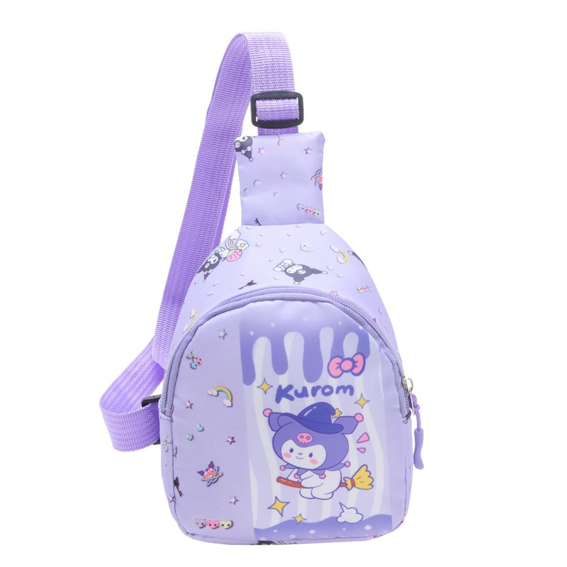 New cartoon-patterned chest bag for children, single-shoulder crossbody, fashionable mini backpack for kindergartens, trendy bags for boys and girls Item Picture