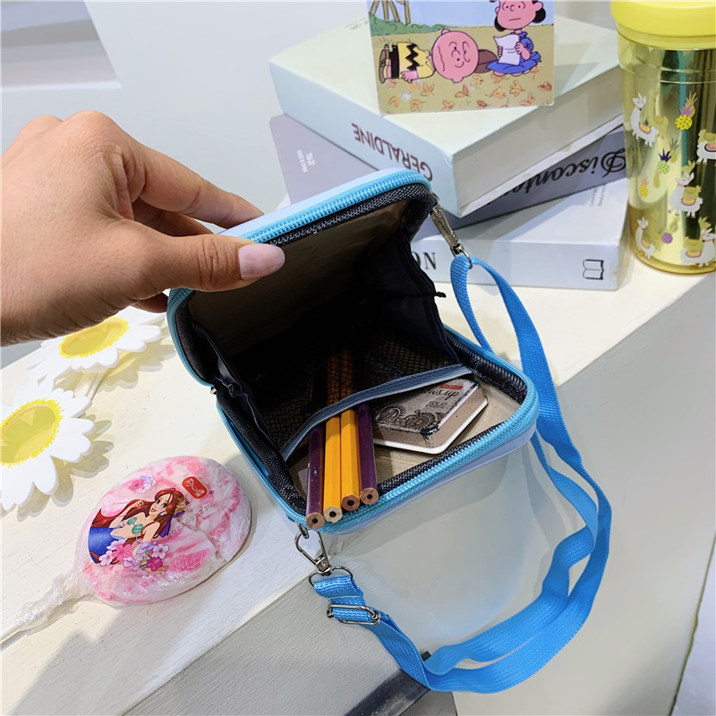 New coin purse hard shell box bag, cute girl crossbody bag, casual mobile phone bag for going out, parent-child and children's bag Specification drawing