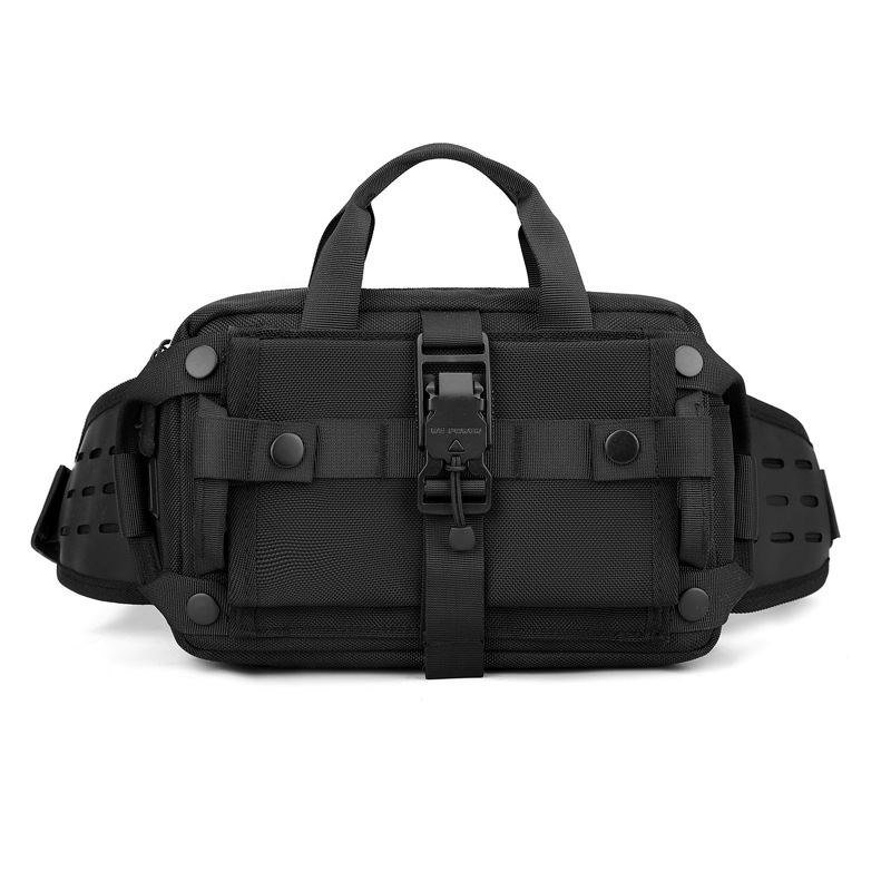 WEPOWER's new men's cross-border waist bag, casual and trendy crossbody bag, outdoor sports chest bag, waterproof single-shoulder bag Item Picture