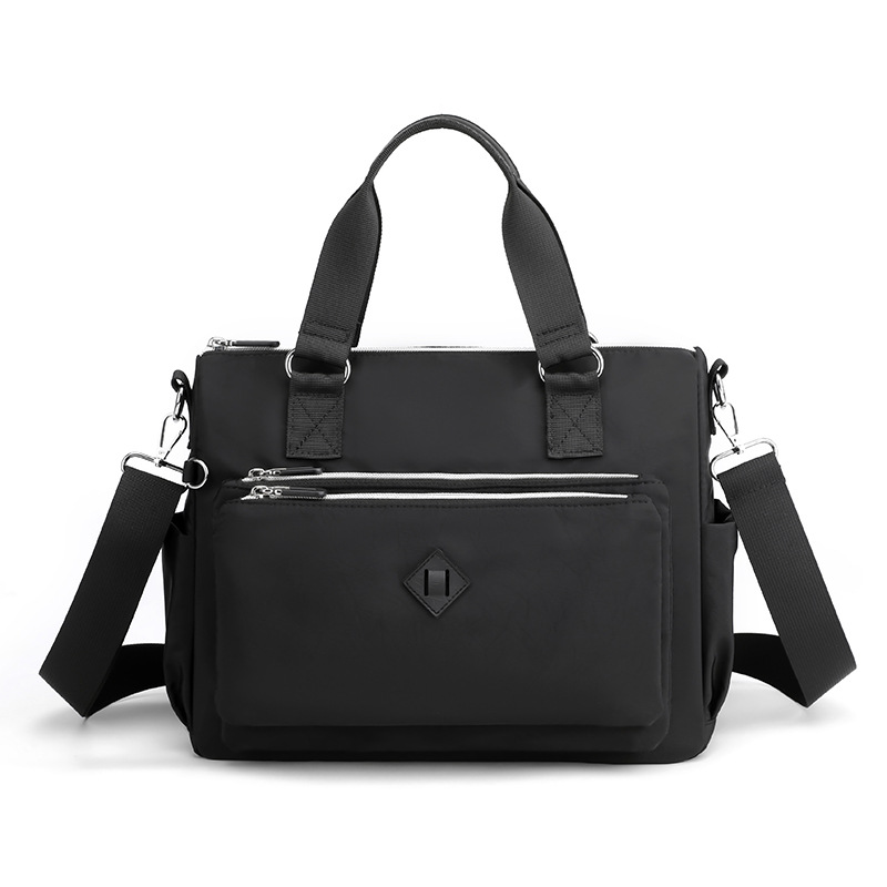 Colorful Fox Lady's new fashionable and trendy single-shoulder bag, multi-layer water-resistant nylon backpack, casual and sporty crossbody bag Item Picture