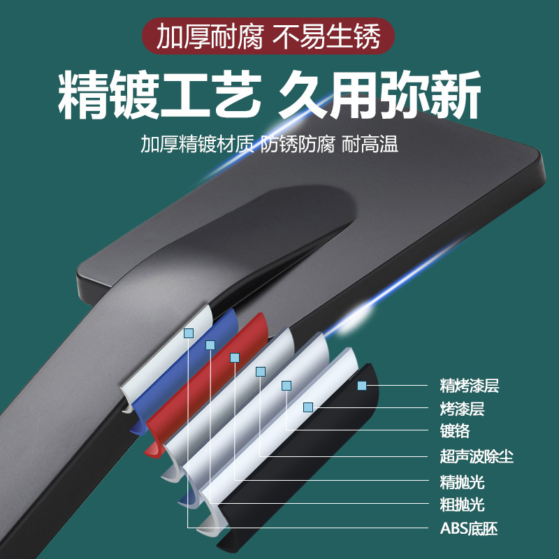 Pressurized shower head, square pressure shower head, large water volume for bathing, high-pressure bath heater, bathing and drying head manufacturer for foreign trade Application Scenario